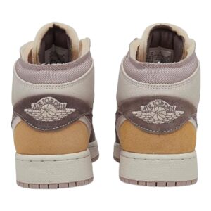 NIKE Jordan 1 Mid Grade School Big Kids Sail/Taupe Haze-Fossil Stone DZ4466-102 5.5Y 5.5 Big Kid