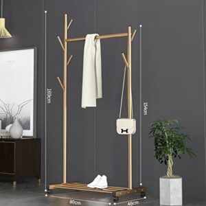 TJLSS Metal Hanger Marble Hanger Floor Bedroom Living Room Hanging Clothes and Simple (Color : Gray, Size : 169 * 80 * 46cm)