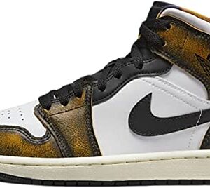 Nike Air Jordan 1 Mid Men's Shoes Black/Taxi-White-Sail DQ8417-071 14