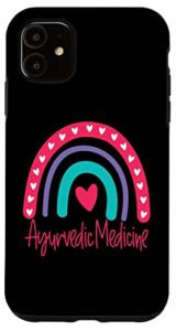 iphone 11 ayurvedic medicine boho rainbow case
