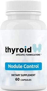 nodule control - doctor formulated natural thyroid nodule control supports the body to help reduce thyroid nodules -w/spirulina, boswellia, turmeric, inositol, selenium, prunella