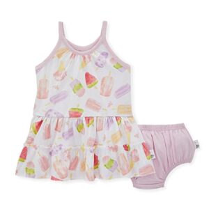 burt's bees baby baby girls' dress, infant & toddler, short & long-sleeve, 100% organic cotton, summer sweets