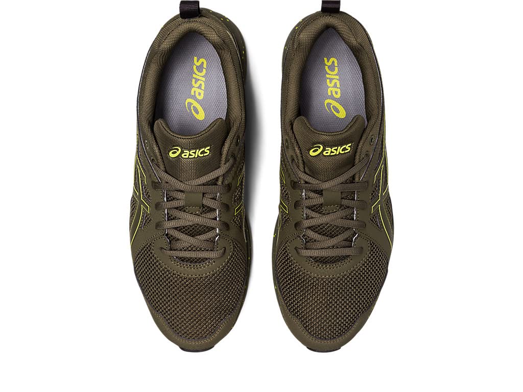 ASICS Men's Torrence Trail Sportstyle Shoes, 8, Brown Stone/Lemon Spark