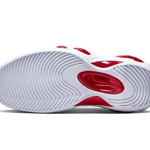 Nike mens Air Zoom Flight 95 OG Basketball Shoes, White/True Red/Black, 11