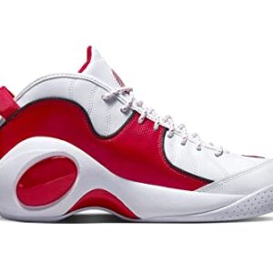 Nike mens Air Zoom Flight 95 OG Basketball Shoes, White/True Red/Black, 11