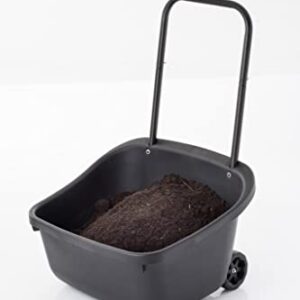 Amazon Exclusive Combo - 48 Gallon Compost Tumbler with Compost Cart, 9 Liter Compost bin, 3 Rolls of Corn Bags and Plant Caddy