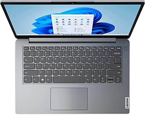 Lenovo Ideapad 1i 14" HD (Intel Celeron N4020, 4GB RAM, 128GB Storage (64GB eMMC + 64GB SD Card), UHD Graphics) Home & Education Laptop, Anti-Glare, Webcam, Wi-Fi 6, Type-C, Win 11 Home in S Mode