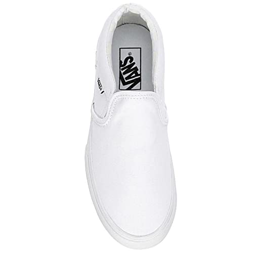 Vans Unisex Asher Platform Sneaker - Slip On Style - Canvas White 9