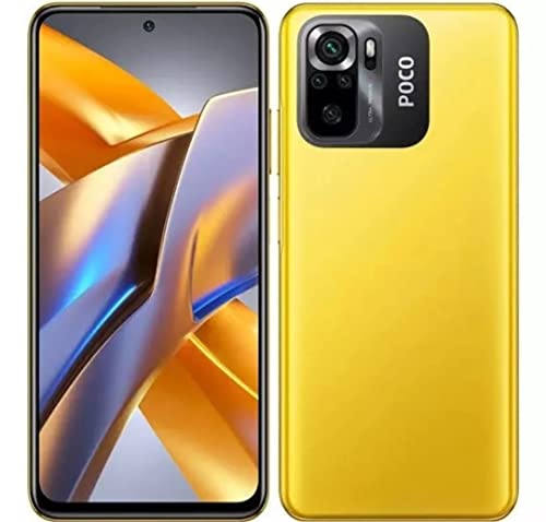 Xiaomi Poco M5s 4G LTE GSM (128GB + 6GB) 64MP Quad Camera 6.43" Octa Core (Tmobile Mint Tello USA Market) Global Unlocked + (w/Fast 51w Car Charger) (Yellow (Global Version))