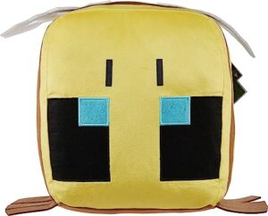 minecraft cuutopia bee plush, 10-inch soft rounded pillow doll, video game-inspired collectible toy gift