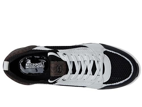 Michael Kors Billie Knit Trainer Black/Optic White 6.5 M