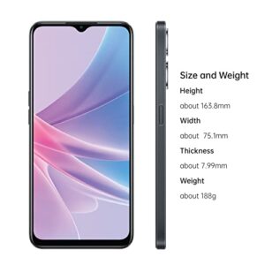 Oppo A78 Dual-SIM 128GB ROM + 8GB RAM (GSM only | No CDMA) Factory Unlocked 5G Smartphone (Glowing Black) - International Version