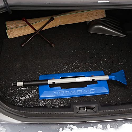 Snow Joe SJBLZD-JMB-SJB-P2 2-in-1 Telescoping Jumbo Snow Broom + Ice Scraper, 19-in.