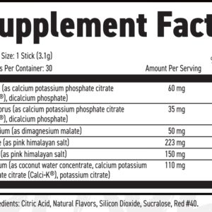 Primeval Labs Electrolyte Powder Packets - On The Go Powder Packets | Sugar Free | No Calories | Electrolyte Drink Mix | Hydration | Easy Open Single-Serving | 30 Stick (Strawberry Banana)