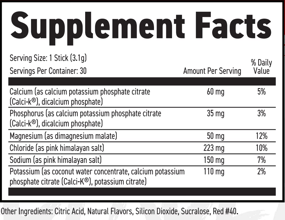 Primeval Labs Electrolyte Powder Packets - On The Go Powder Packets | Sugar Free | No Calories | Electrolyte Drink Mix | Hydration | Easy Open Single-Serving | 30 Stick (Strawberry Banana)