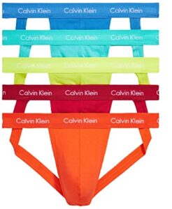 calvin klein men's the pride edit 5-pack underwear, cherry tomato, persian red, lemon lime, aqua green, blue ambience, xl