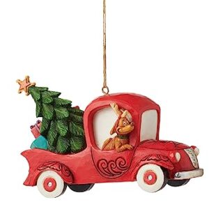 Enesco Jim Shore Dr. Seuss Grinch in Red Truck Ornament