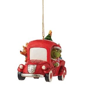 Enesco Jim Shore Dr. Seuss Grinch in Red Truck Ornament