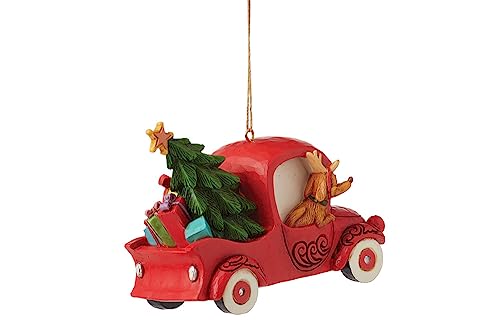 Enesco Jim Shore Dr. Seuss Grinch in Red Truck Ornament