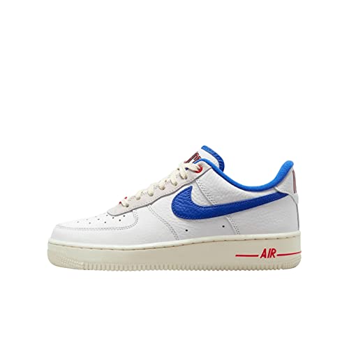 Nike Women's Air Force 1 '07 LX Sneakers (Summit White/Hyper Royal, 9)