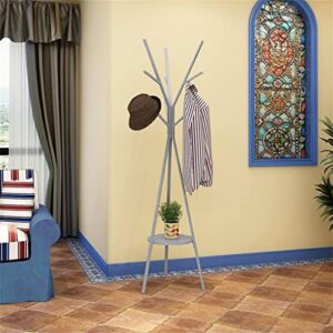 DSFEOIGY Iron Clothes Hanger Hat Rack 9 Hooks + 1 Rack Clothes Organizer for Home Bedroom