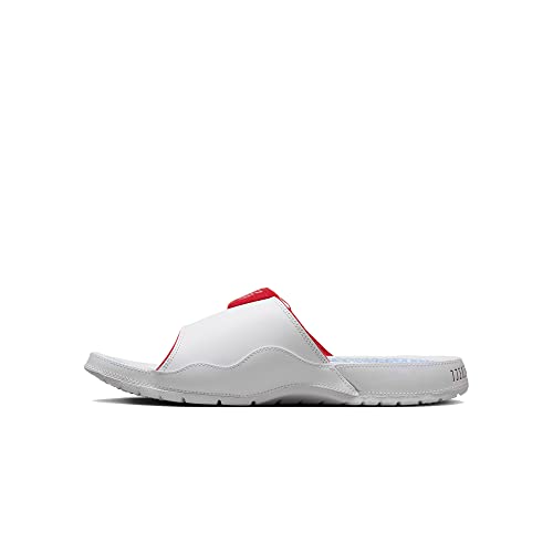 Nike mens Jordan Hydro XI Retro Slippers, White/Varsity Red-varsity Red, 10