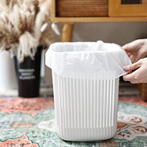 Small Trash Bags 4 Gallon - 100 Count 4 Gallon Trash Bag, Small Garbage Bags for Office Bedroom Bathroom Trash Bags, White 4 Gal Small Trash Can Liners