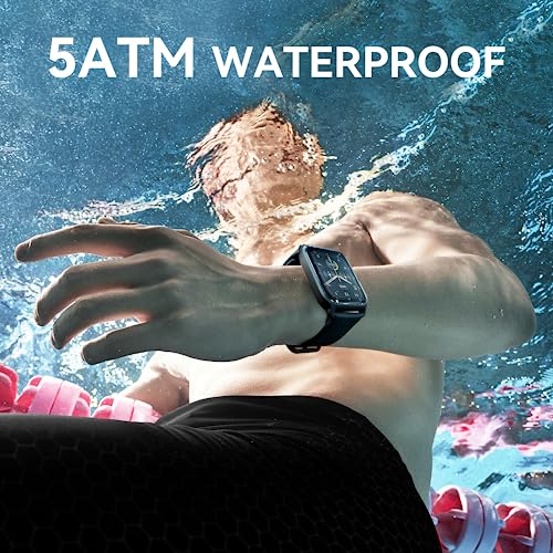 Smart Watch for Men(Answer/Make Call),Alexa Built-in,1.8"Fitness Tracker with Heart Rate Sleep SpO2 Monitor,100+Sport Mode,5ATM Waterproof,Activity Trackers and Smartwatches for iOS and Android Phones