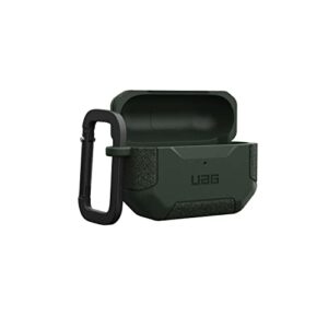 URBAN ARMOR GEAR UAG-APPROGEN2S-OL Case for Apple AirPods Pro 2nd Generation (Impact Resistant, Carabiner Included, MagSafe Charging, Scout Olive