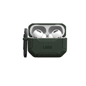 URBAN ARMOR GEAR UAG-APPROGEN2S-OL Case for Apple AirPods Pro 2nd Generation (Impact Resistant, Carabiner Included, MagSafe Charging, Scout Olive