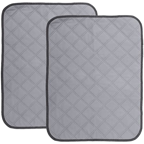 PATKAW Rat Cage Accessories 2Pcs Guinea Pig Cage Liner Reusable Hamster Pee Pad Cross Grid Rabbit Mat Water Absorbent Squirrel Beddings for Rabbit Hamster Puppy Grey Chinchilla Cage Accessories