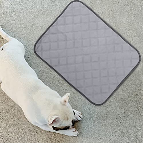 PATKAW Rat Cage Accessories 2Pcs Guinea Pig Cage Liner Reusable Hamster Pee Pad Cross Grid Rabbit Mat Water Absorbent Squirrel Beddings for Rabbit Hamster Puppy Grey Chinchilla Cage Accessories