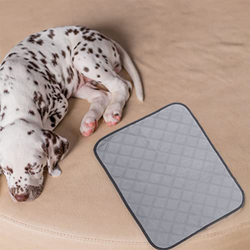 PATKAW Rat Cage Accessories 2Pcs Guinea Pig Cage Liner Reusable Hamster Pee Pad Cross Grid Rabbit Mat Water Absorbent Squirrel Beddings for Rabbit Hamster Puppy Grey Chinchilla Cage Accessories