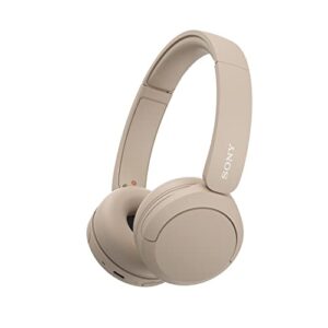 sony wireless bluetooth headphones - up to 50 hours battery life with quick charge function, on-ear model - wh-ch520c.ce7 - limited edition - cappuccino/beige