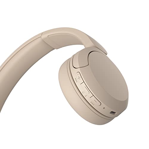 Sony Wireless Bluetooth Headphones - Up to 50 Hours Battery Life with Quick Charge Function, On-Ear Model - WH-CH520C.CE7 - Limited Edition - Cappuccino/Beige