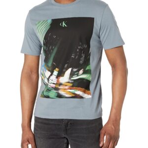 Calvin Klein Men's Blur Times Square T-Shirt, Beloved Blue