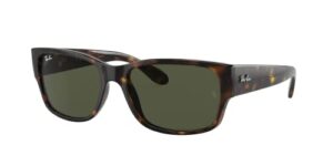 ray rb4388 710/31 58mm havana/green pillow sunglasses for men for women + bundle with deisgner iwear eywear kit