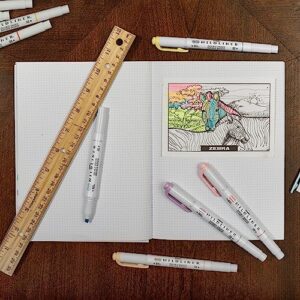Zebra Pen Mildliner Double Ended Highlighter Set, Chisel and Bullet Point Tips, Assorted Neutral and Gentle Ink Colors, 10-Pack (78701)