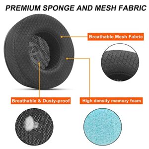 Gvoears Ear Pads Cushions for Skullcandy Hesh Wired/Hesh 2 Wireless Over-Ear Headphones, Hesh 2 Wireless Replacement Earpads, Soft & Comfortable Memroy Foam, Breathable Mesh Fabric