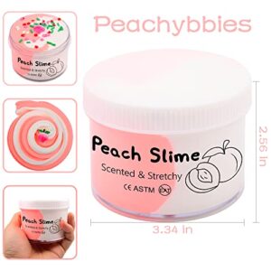 JAJSKUWA Pink Peachybbies Butter Slime,Fragrant and Elastic Toys,Party Prizes,School Education,Birthday Gifts for Boys and Girls (200ml)