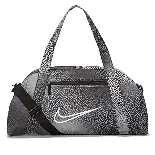 Nike Gym Club AOP Women's Training Duffel Bag 24L (Black/Light Smoke Grey/White)