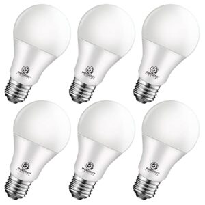 energetic 6-pack dimmable led light bulbs 100 watt equivalent, 1500 lumens 12.5w, warm white 3000k, e26 led bulb, 15000 hrs, ul listed