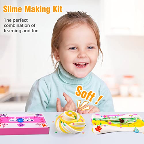 Butter Slime 8-Pack Case of Colors, Scented, Soft, Non-Sticky, Slime Kit Party Favors for Girls and Boys, Putty Slime Toys for Kids, Birthday, Classroom, Carnival Prizes, Basket Goodie Bag Stuffers