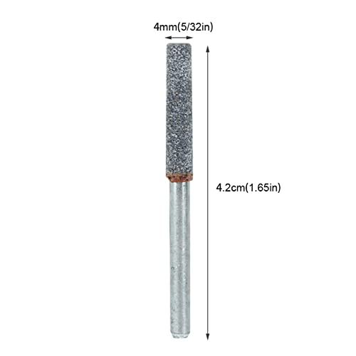 3Pcs Chainsaw Replacement Sharpening Stone, 5/32in 4mm Diamond Burr Grinding Stone File for Rotating Tool Glass Stone Ceramic