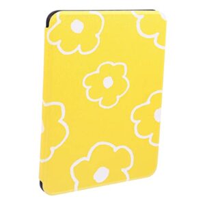 milisten ereader tablet cases 1pc protector flower cover book silicone e-book compatible for kindle protective ebook reader yellow shell compatible with kindle case style paperwhite tablet cases