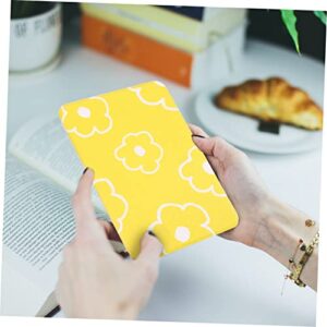 Milisten Ereader Tablet Cases 1pc Protector Flower Cover Book Silicone E-Book Compatible for Kindle Protective Ebook Reader Yellow Shell Compatible with Kindle Case Style Paperwhite Tablet Cases