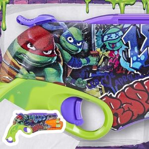 NERF Teenage Mutant Ninja Turtles Blaster, 10 Elite Darts, Toy Foam Blasters for 8 Year Old Boys & Girls & Up