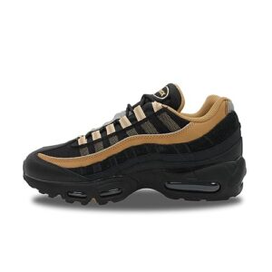 nike men's air max 95 running shoes, black/summit white-elemental gold, 10.5