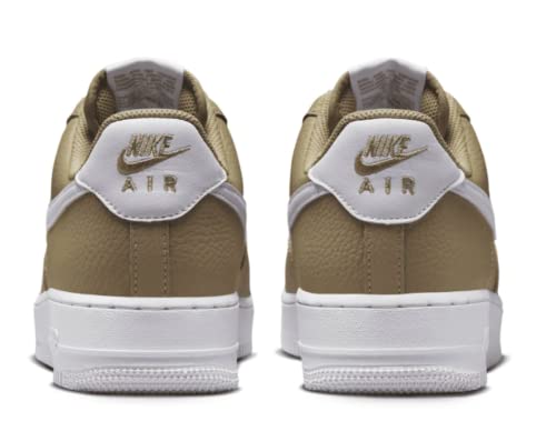 Nike Men's Air Force 1 '07 Lv8Basketball Shoe (8.5), Khaki/White-white