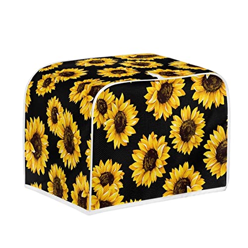 DISNIMO Sunflower Toaster Cover 4 Slice, Bread Maker Cover, Kitchen Small Appliance Covers, Microwave Toaster Oven Cover for Most Standard 4 Slice Toasters, Woman Kitchen Accessories